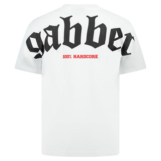 Gabber T-shirt Big White