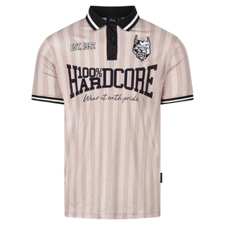 100% Hardcore Soccershirt Classic Striped Sand