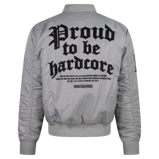 100% Hardcore Bomberjacket Proud to Be Grey