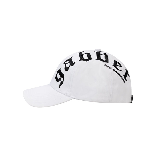 Gabber Cap White – 100% Hardcore