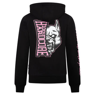 100% Hardcore Woman Hooded Zipper Branded Rage