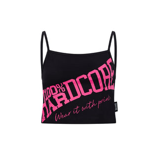 100% Hardcore Tanktop Women Tilted Essential Black/Pink