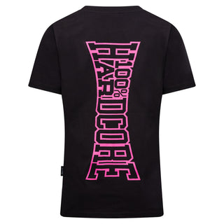 100% Hardcore Ladies T-shirt Vertical Black/Pink