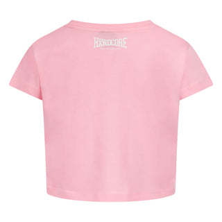 100% Hardcore Cropped T-shirt Essential Roze