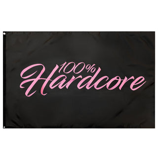 100% Hardcore Vlag Pride Roze