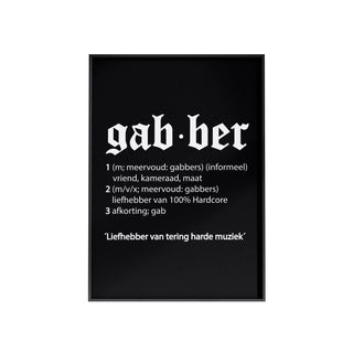 Gabber Poster Meaning