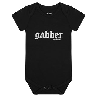 100% Hardcore Baby Romper Gabber Black