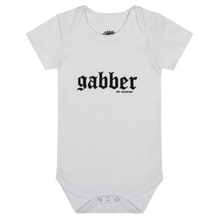 100% Hardcore Baby Romper Gabber White