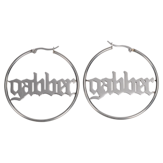 Gabber Earrings Silver - 5 CM
