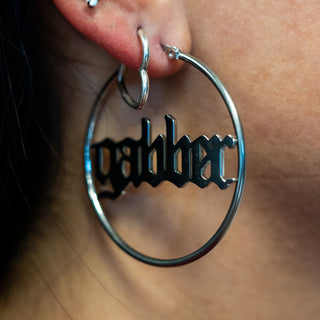 Gabber Earrings Silver - 5 CM