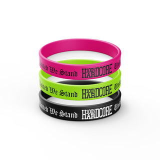 100% Hardcore Wristbands United We Stand - 3 pack