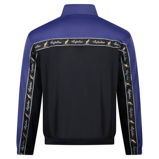 Australian Duo Training Jacket With Taping Black | Pervinca Blue