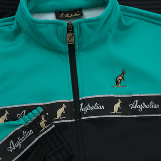 Australian Duo Training Jacket With Taping Black | Mint Green