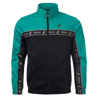 Australian Duo Training Jacket With Taping Black | Mint Green