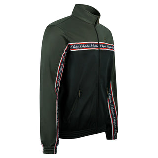 Australian Duo Training Jacket With Tri-Color Taping Black | Dark Green