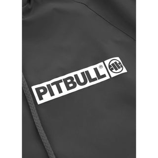 Pit Bull West Coast Windbreaker Jacket Athletic Logo Dark Grey