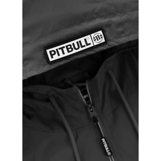 Pit Bull West Coast Windbreaker Jacket Athletic Logo Dark Grey