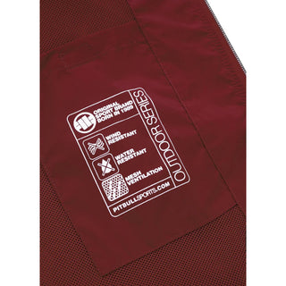 Pit Bull West Coast Windbreaker Jacket Athletic Logo Burgundy