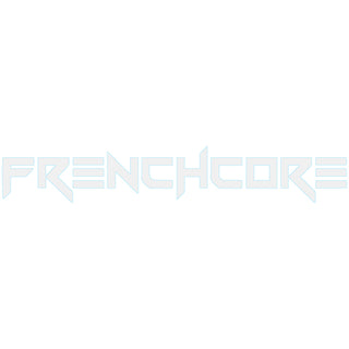 Frenchcore Autosticker Merklogo Wit