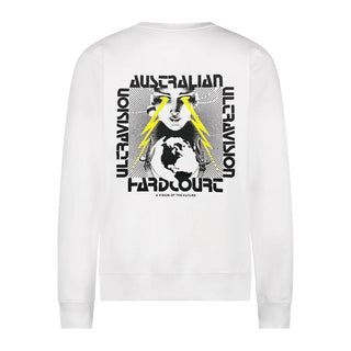 Camiseta australiana de cuello redondo para cancha dura Ultravision blanco