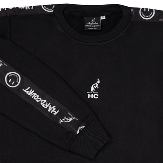 Australian Crewneck Taped Zwart