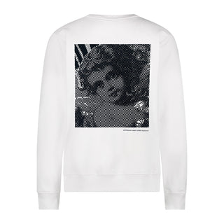 Australian Hard Court Crewneck Skull White