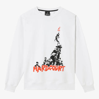 Australian Hard Court Crewneck Pyramid White