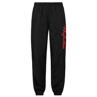 Australian zwarte trainingsbroek met vuurrood logo