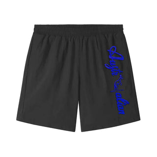 Australian Anthracite Shorts Blue Logo