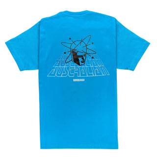 Camiseta azul de la selección australian de pistas duras