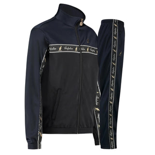 Australian Acetate Trainingsuit With Taping Black | Navy