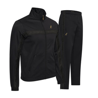 Australian Acetate Trainingsuit With Shadow Taping Black