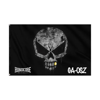 100% Hardcore X GA-OSZ Flag Skull