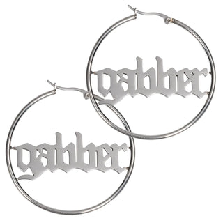 Gabber Earrings Silver - 8 CM