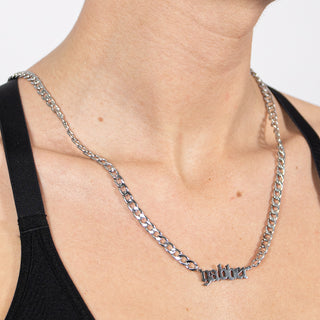 100% Hardcore Necklace Gabber Silver [65 CM]