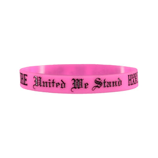 100% Hardcore Armbandje United We Stand Roze