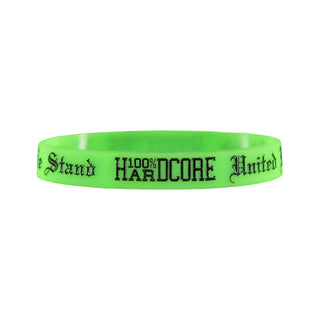 100% Hardcore Armbandje United We Stand Neon Groen