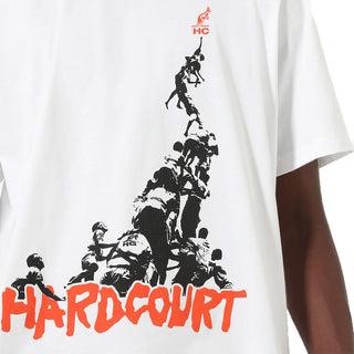 Camiseta australian de pista dura Torre Humana blanca