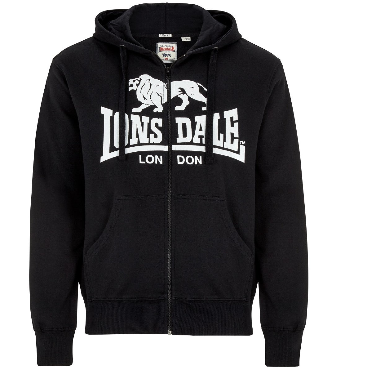 Lonsdale Slimfit Hooded Zipper Krafty Classic Logo – 100% Hardcore