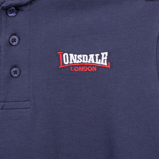 Lonsdale Slimfit Polo The Lion Donkerblauw