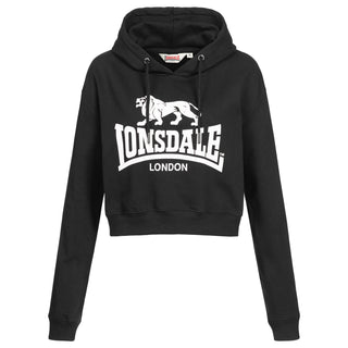 Lonsdale Cropped Hoodie Roxeth Black