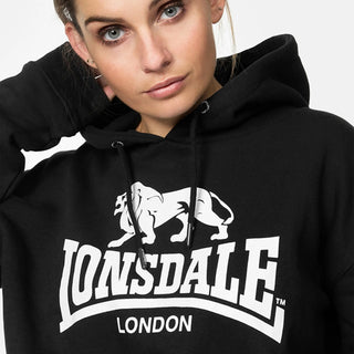 Lonsdale Cropped Hoodie Roxeth Black