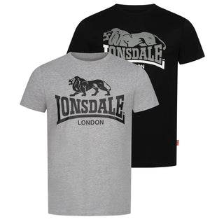 Lonsdale Loscoe Dubble Pack Black-Grey