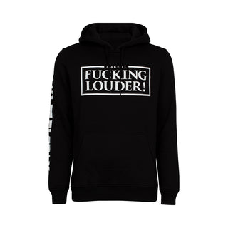 Dj Paul Elstak Hoodie Make It Fucking Louder Zwart