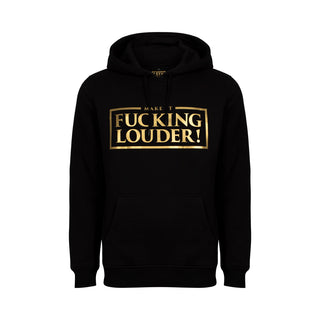 Dj Paul Elstak Hoodie Make It Fucking Louder Goud