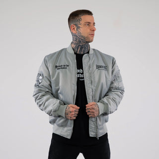 100% Hardcore Bomberjacket Proud to Be Grey