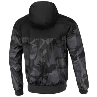 Pit Bull West Coast Windbreaker Jacket Division Zwart Camouflage