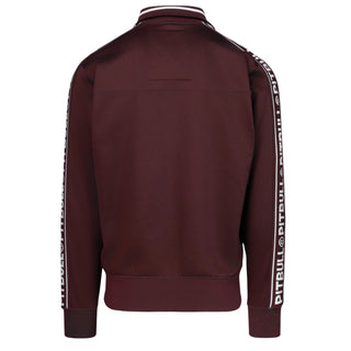 Chaqueta de entrenamiento Pit Bull West Coast Oldschool Tape borgoña