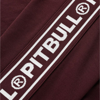 Chaqueta de entrenamiento Pit Bull West Coast Oldschool Tape borgoña