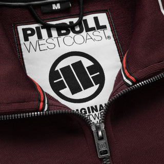 Chaqueta de entrenamiento Pit Bull West Coast Oldschool Tape borgoña